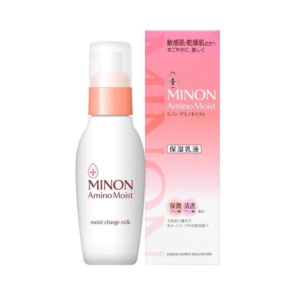  MINON Amino Moist moist charge Milk 售价以官方为準 含有9种氨基酸保湿成分, 低刺激配方，有效防止乾燥皮肤过敏，提升皮肤天然保护膜。