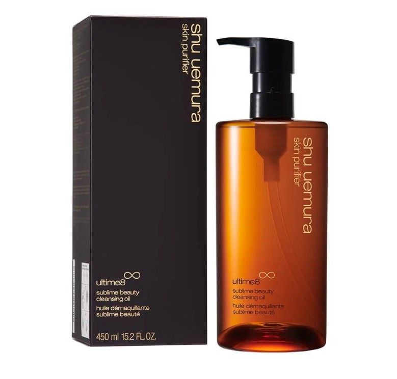 [第1位] shu uemura ultime8 黄金琥珀洁颜油(HK$360/150ml，HK$860/450ml)：洁颜油有75%护肤成分，8种珍贵活植物精华，而且亦有天然山茶花成分，有助重整肌肤，使用后柔嫩而不绷紧，卸妆同时亦能强韧肌肤的屏障。