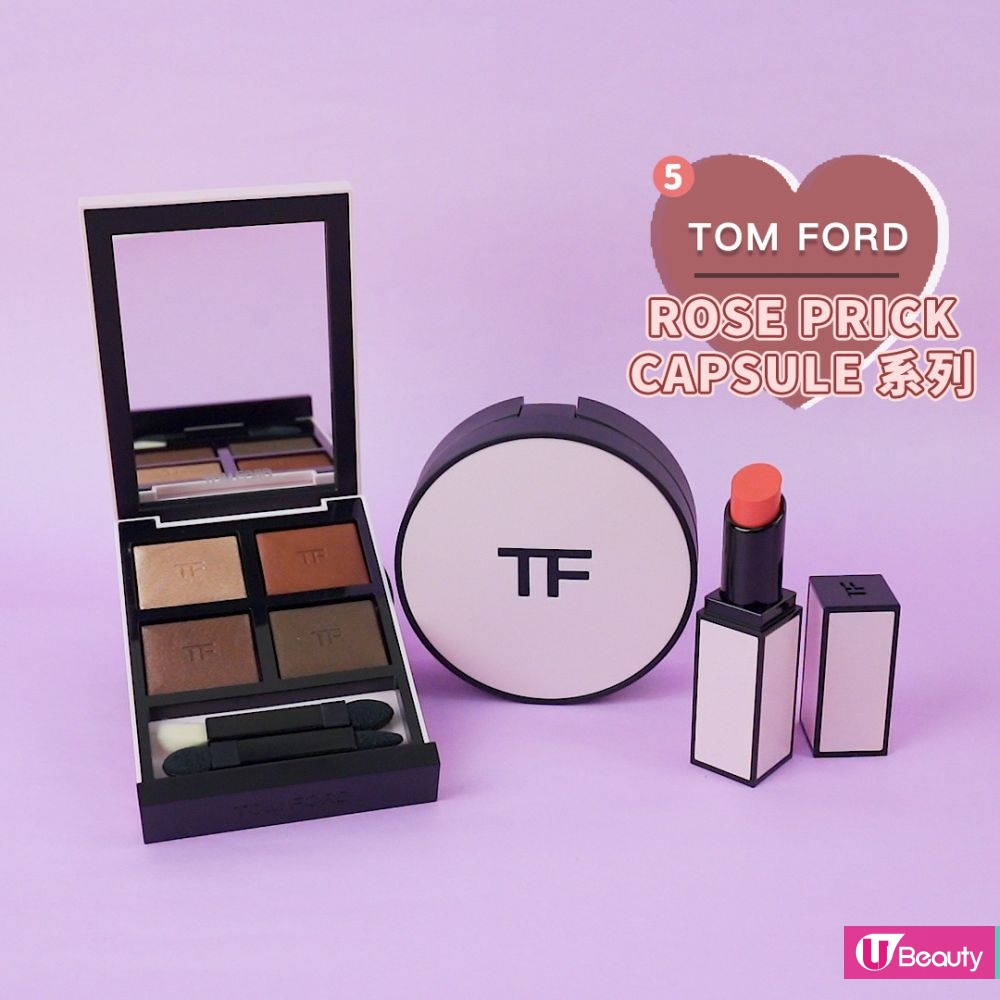 TOM FORD ROSE PRICK CAPSULE 系列 ｜为了迎接情人节，TOM FORD特别推出ROSE PRICK CAPSULE系列，将多款人气彩妆换上绝美雾美粉红包装，分别有EYE COLOR QUAD #BODY HEAT、SATIN MATTE LIP COLOR #26 TO DIE FOR唇膏，以及ROSE PRICK气垫盒。接下来更会推出身体喷雾，香氛蜡烛及 ROSE PRICK 30 毫升香氛，令人非常期待！