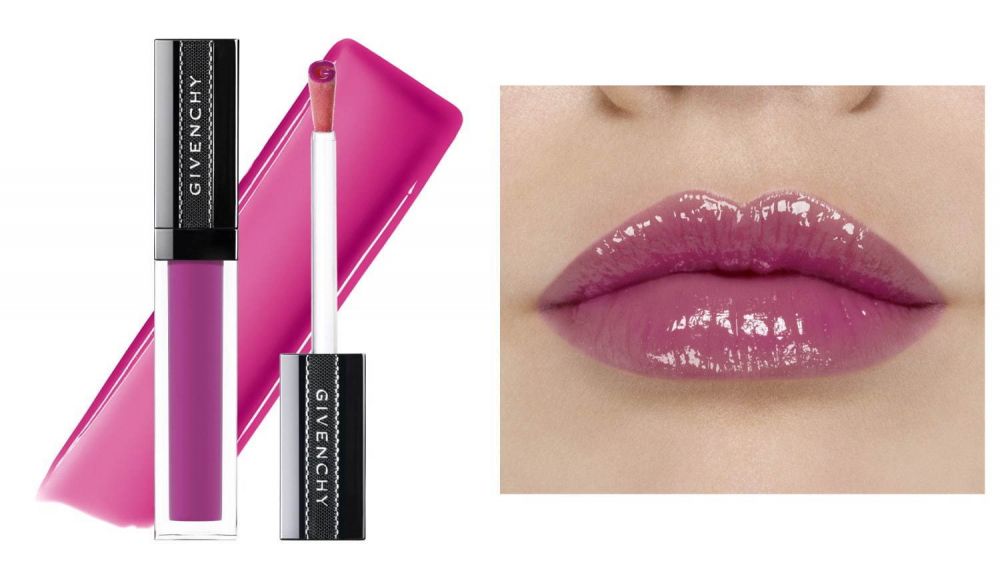 Gloss Interdit Vinyl Extreme Shine Lipgloss (3,700円＋税)：限定色号#N25是紫粉红色调，就好像日出时的天空般，而且唇釉会根据pH值而改变颜色！