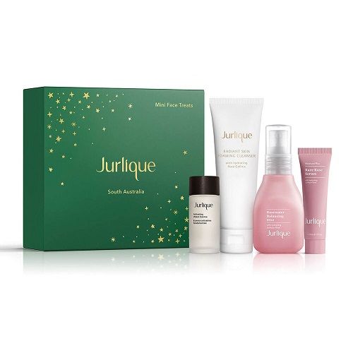 Jurlique - Mini Face Treats (价值HK$335/现售HK$230) 套装内容︰亮肌洁面泡沫 20ml、玫瑰保湿花卉水 30ml、水漾玫瑰保湿精华 5ml、活肌水精华 10ml