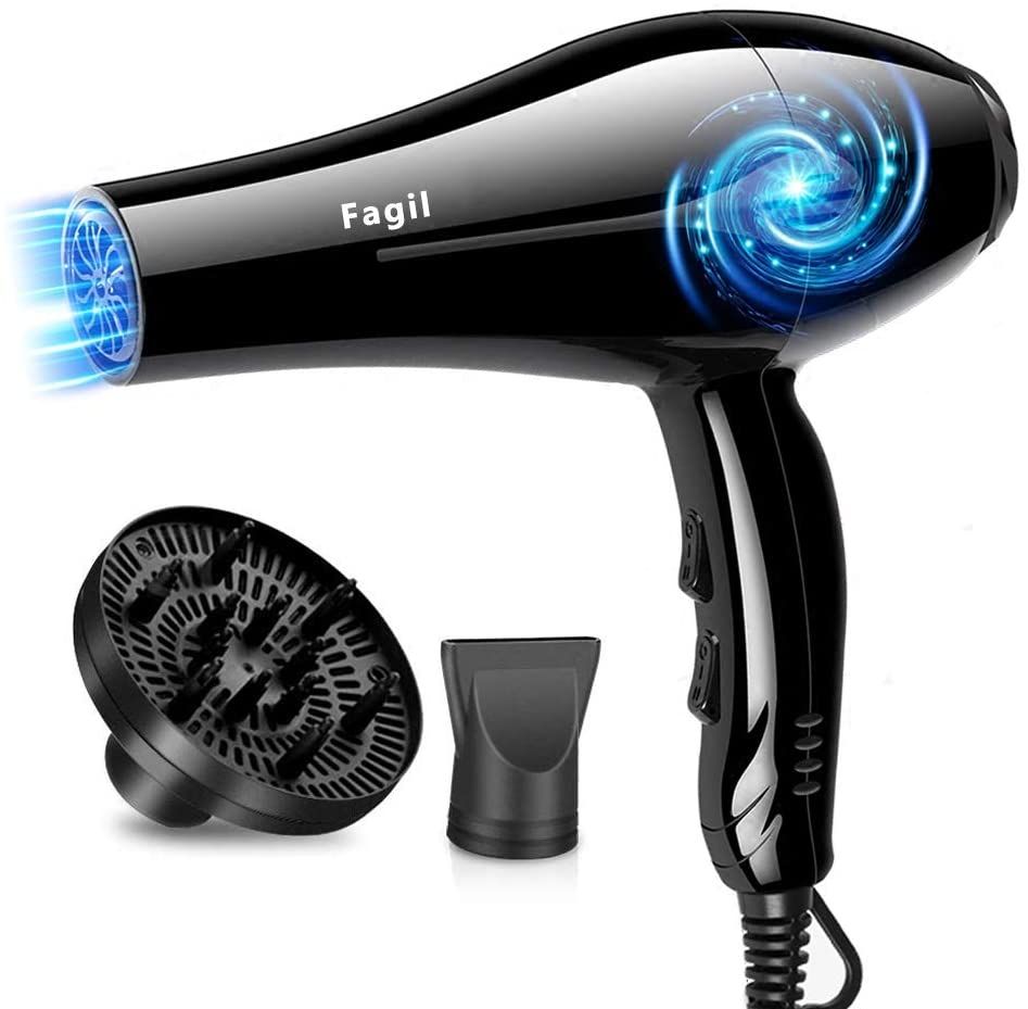 7. Fagil Hair Dryer Minus Ion Hair Care ｜日元4,017円连税 综合评分︰4.35 吹髮时产生负离子，可以令头髮表面更有光泽及顺滑，营造水润但蓬鬆的效果。备有3段风速及温度调节。