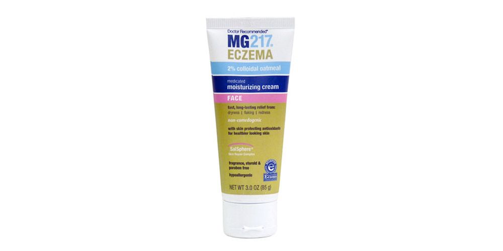 湿疹面霜推荐13．MG217 Eczema Treatment Moisturizing Cream Face。 舒缓泛红、乾燥痕痒及脱皮等面部湿疹症状，天然润肤成分，不含香料，类固醇，不致粉刺，不堵塞毛孔。