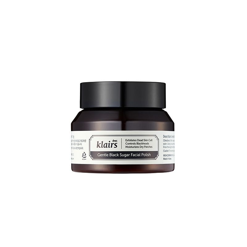 第3位. Dear, Klairs Gentle Black Sugar Facial Polish 110g 黑头减少35.54%