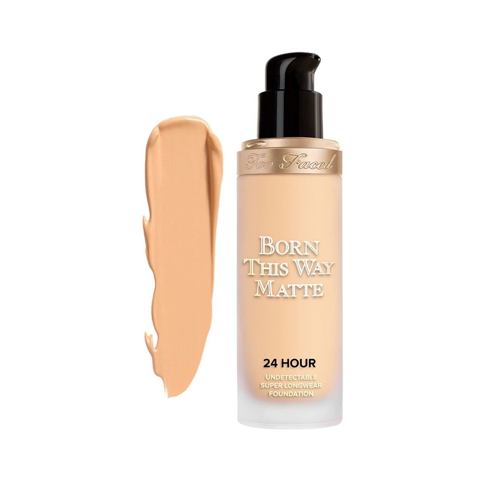 Too Faced Born This Way Matte Foundation (5000円/30ml)：Too Faced粉底液能有效为底妆持久至24小时，而且哑光零油配方能为肌肤保持原有肤色，同时有效遮盖瑕疵，打造自然零油光肌肤。