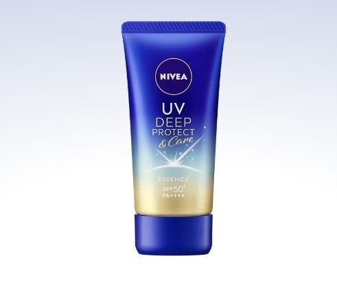 NIVEA UV Deep Protect & Care Essence SPF50 + / PA ++++ (售价以官方网站为準/50g):除了凝胶质地外，NIVEA亦推出了精华版本，能有效防止肌肤晒伤，以及因紫外线而引起的斑点和雀斑。