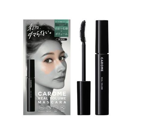 【Top 5】：CAROME. REAL VOLUME MASCARA│¥1,500（含税）： 日本CAROME.一直以出色眼妆产品为名，主打「眼线不晕染、睫毛膏不结块」，成为日本经常断货的人气美妆品牌之一。这款睫毛膏不但有着高效防水效果，而且绝不轻易结块，即使是重複多次叠涂，睫毛看起来依旧是根根分明，轻鬆打造出自然又浓密纤长的自睫毛。