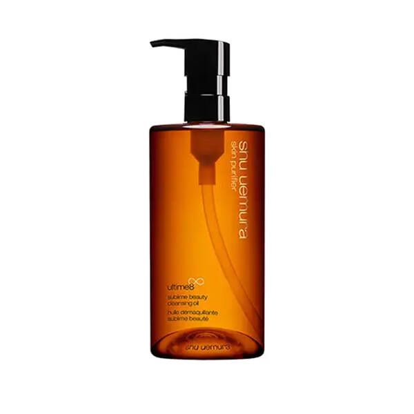 Shu Uemura ultime 8 黄金琥珀洁颜油 售价HKD360│容量150ml 这款洁颜油拥有98％的天然成分，蕴含8种亚洲赋活植物精华的珍贵精油，不仅能温和洗走去除日常污垢、防水彩妆、假眼睫毛，更带来卸妆后清爽滋养而不油腻的洁颜护肤享受。