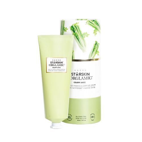 STARSKIN ORGLAMIC™ Celery Juice Healthy Hybrid Cleansing Balm｜HK$265／90ml：Starskins有机和纯素系列的洁肤产品，配方将茶树、玫瑰果和山茶花等提取物，能有效清洗脸上的彩妆和杂质，让肌肤散发出健康的光泽。