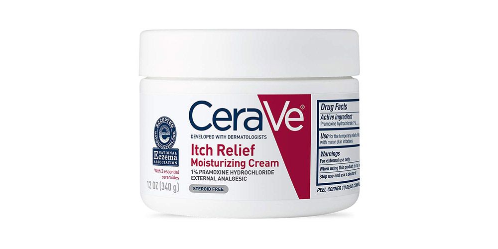 湿疹面霜推荐12. CeraVe Itch Relief Moisturizing Cream。 富含有三种神经酰胺成份，有助于恢复保护性皮肤屏障。无刺激性，不含类固醇及香料，不致粉刺、不堵塞毛孔，适合所有肤质。