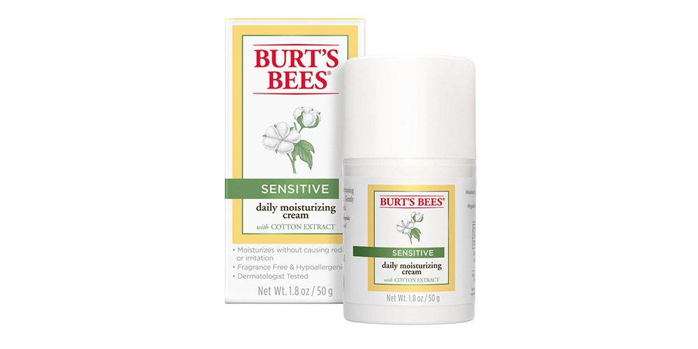 湿疹面霜推荐9. Burt's Bees Sensitive Daily Moisturizing Cream。 温和天然成分，舒缓滋养泛红或发炎肌肤，低过敏性无香味配方。