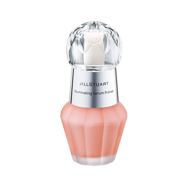 JILL STUART Illuminating Serum Primer #04 sunrise pink (3200円/30ml)：JILL STUART妆前底霜推出了两种新色调，包括为#03 cosmetic pink和#04 sunrise pink，能有效改善肤色暗沉，同时亦能遮盖毛孔，打造光滑肌肤。