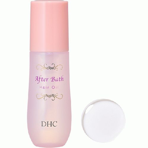 DHC After Bath Hair Oil (60ml | 售价：NT$ 620) 糅合摩洛哥坚果油、橄榄精华油、橄榄角鲨烯等美髮保湿成分，清爽易吸收，深层修复秀髮毛鳞层。湿髮后涂抹于髮梢，待完全渗透后再以吹风机吹乾，有效改善头髮毛躁、乾旱、打结问题。