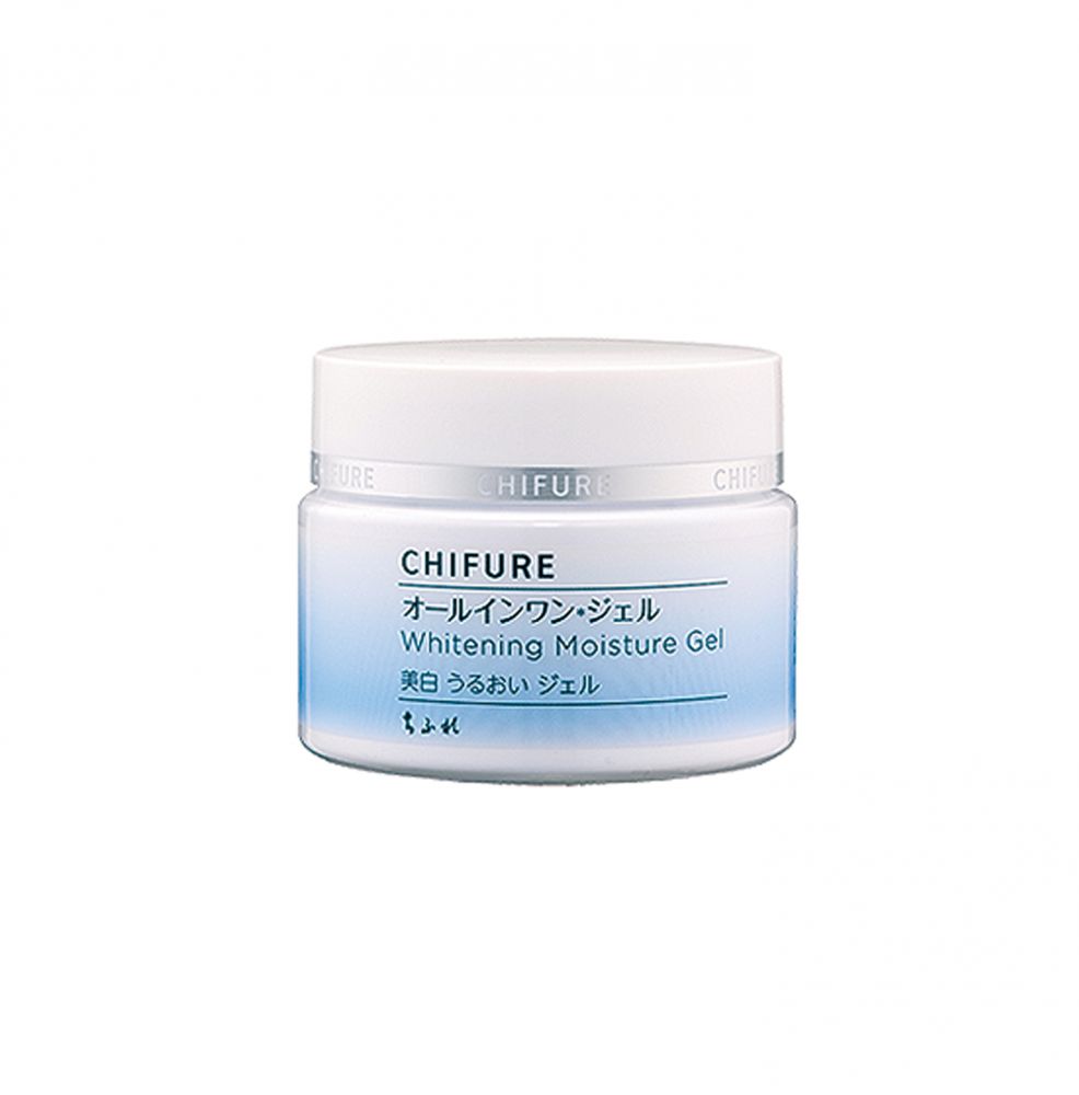 CHIFURE 亮白美肌保湿凝霜｜JPY 1,210/108 g：凝霜成分中添加了美白的传明酸，能有效抑制黑色素生成，预防黑斑、雀斑形成，而且更具有化妆水、精华液、乳液、乳霜、面膜、妆前乳，6效合1的全效型美白凝霜。