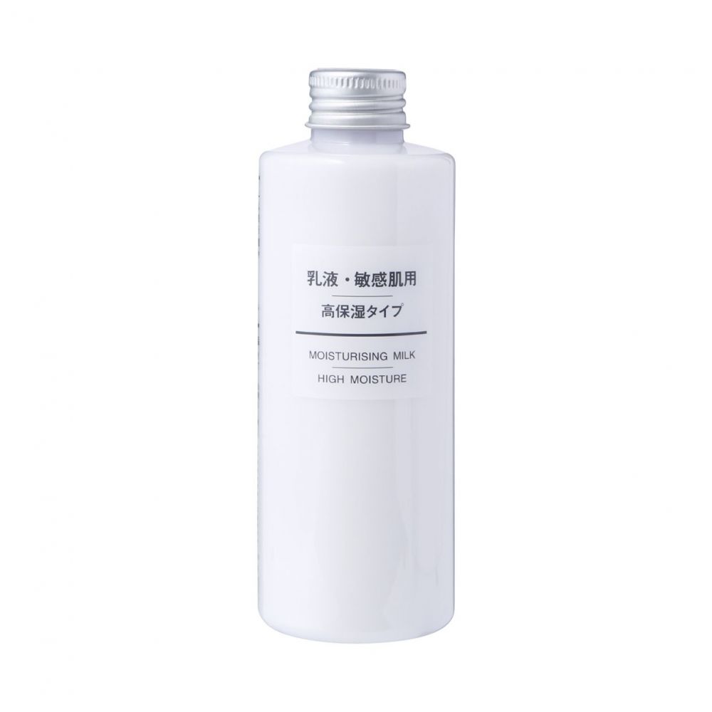 无印良品 敏感肌滋润乳液 - 高保湿 200ml HK$65 以日本深山的天然水製成，低刺激性，适合敏感性肌肤，充分滋润和保护皮肤。