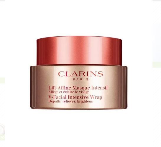  CLARINS V脸面膜 ｜HK$460/75 ml︰ 蕴含七叶素、紫珠莓、红球姜等活性成分，配合按摩手法，有效重塑脸庞轮廓，提亮肤色。