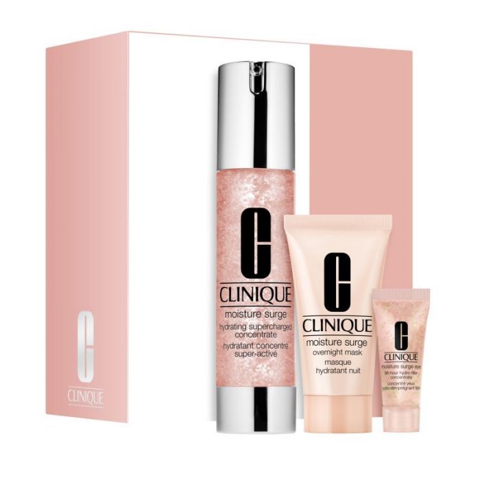 CLINIQUE 深层特效水嫩补湿精华套装 $370 (原价：$583) 深层特效水嫩补湿精华48ml、水嫩补湿晚间面膜30ml及96小时补湿凝珠眼部精华 5ml