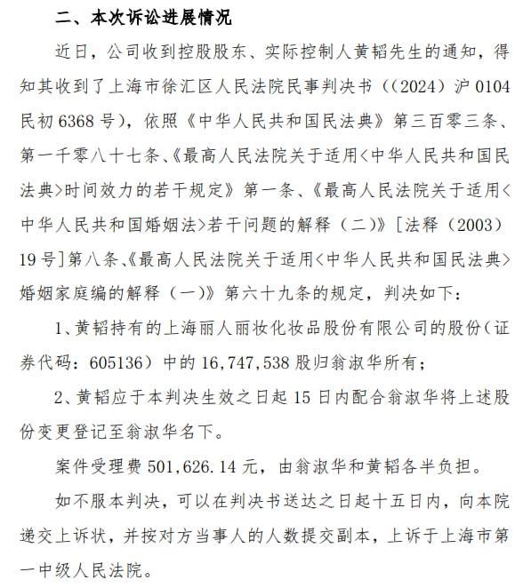 价值1.4亿股权被判给前妻，上市公司实控人称将上诉！前妻曾“微博寻夫” 离婚纠纷引发股权争夺战