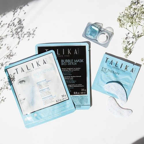 TALIKA - Instant Beauty Kit (售价 HK$150) 套装内容︰BIO ENZYMES MASK - HYDRATING x1、EYE THERAPHY PATCH x1、EYE DECOMPRESS x1、BIO DETOX BUBBLE MASK x1