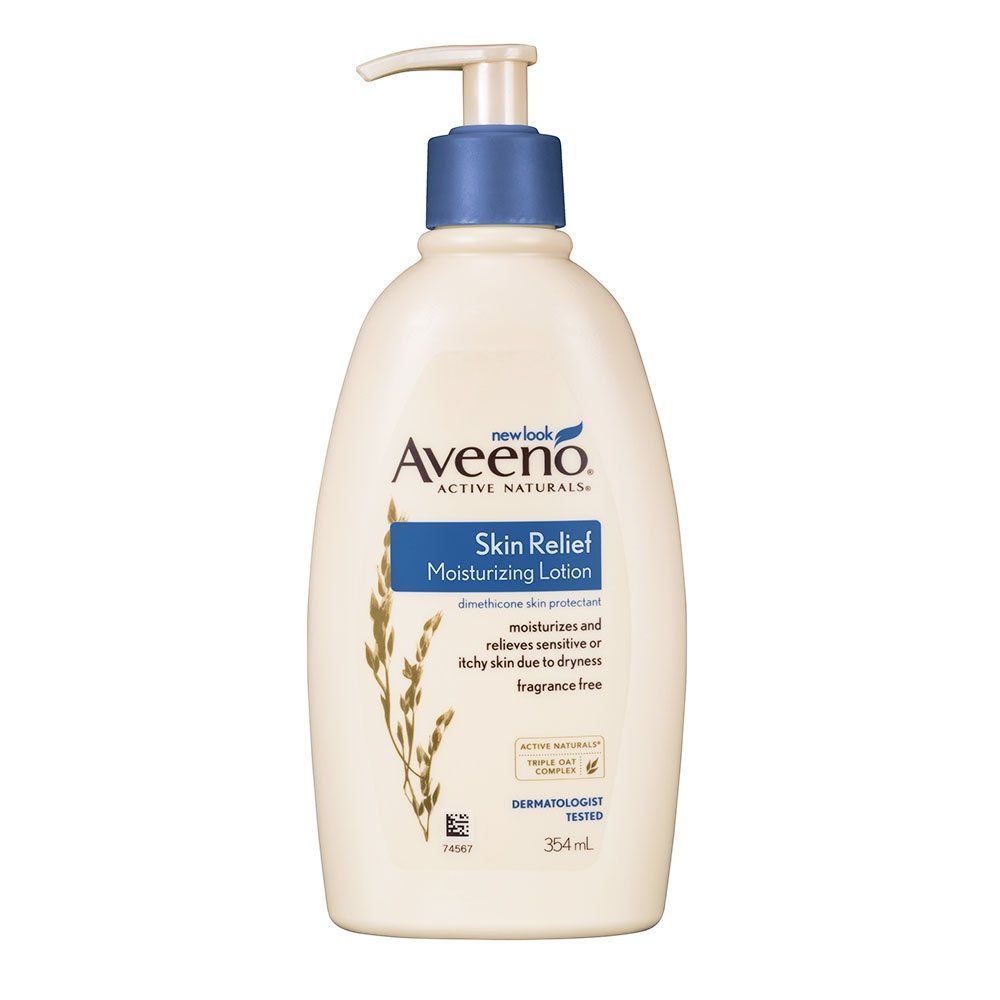 Aveeno 天然燕麦高效纾缓保湿乳 (HK$/354ml)：Aveeno舒纾保湿乳含天然燕麦及乳木果萃取等3重天然滋润燕麦配方，能即时为极乾及痕痒肌肤补湿，而且成分天然亦无香料，适合敏感肌肤女生使用。