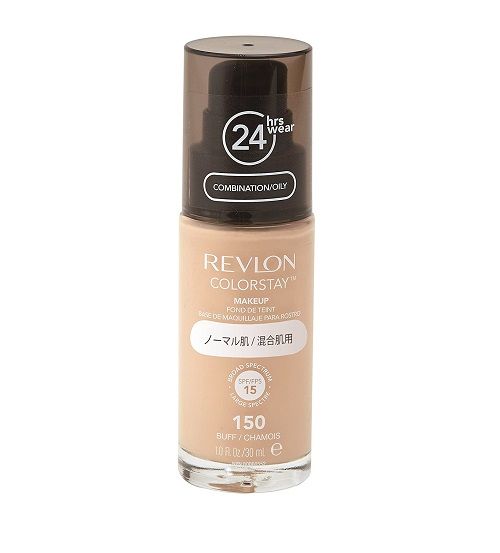 第3位 Revlon ColorStay Makeup│售价JPY¥2,000円（含税）│容量30ml 这款粉底液成份里无油性，十分适合乾性皮肤人士使用，它同样是拥有高效的保湿效果，能为肌肤锁住水分约24小时，为肌肤带来长效的保湿效果。使用后不仅有效遮盖和修饰粗大的毛孔与细纹，而且价钱相当亲民，属于一款性价比相当高的粉底液，绝对是小资女生冬日必入手的底妆单品。