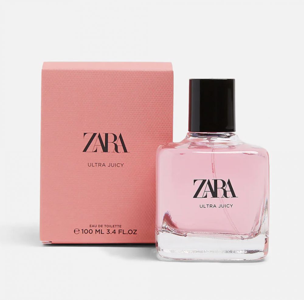 7. ZARA ULTRA JUICY 淡香水 售价HKD 49 | 10ml；售价HKD 139 | 100ml。 果香调淡香水，融合了梨子、栀子和柔润麝香的香气。