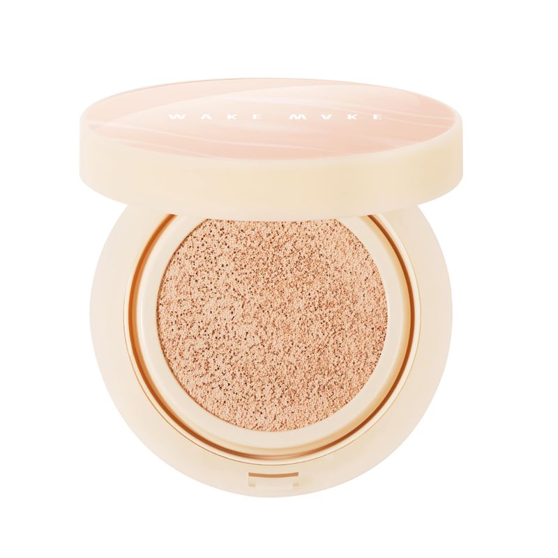 WAKEMAKE轻盈贴服哑光气垫 SPF50+ PA++++ 23 Beige 柔和肤色 15克 x 2 $195 保护肌肤免受紫外线伤害。蕴含透明质酸及绿茶萃取物，持久保湿，妆感透薄哑緻。