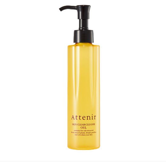 【第2位 Attenir Skin Clear Cleanse Oil；175ml / 1700日元（折合HK$121.6)；发售日期：2019年11月上旬】 品牌主打天然无酒精、无香料、无着色产品，卸妆油蕴含的摩洛哥坚果油、蜡菊油，不但能够有效卸走所有残留底妆，更可以改善肤色透亮度。日本用家均对使用后的保湿度相当满意。